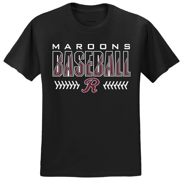 Maroon's 8U Black Apparel (use the drop down tool to choose style/size)